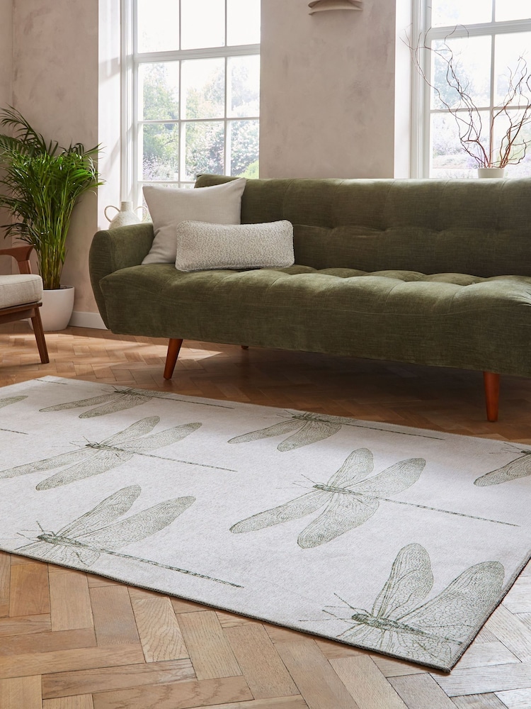 Harlequin Fern Green Demoiselle Fern Washable Rug - Image 2 of 6