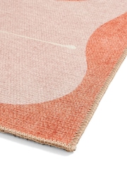 Scion Pink/Terra Mr Fox Beige/Terra Washable Rug - Image 5 of 6