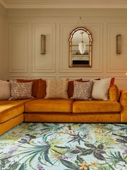 Clarke and Clarke Sky Green Toucan Antique Washable Rug - Image 2 of 6