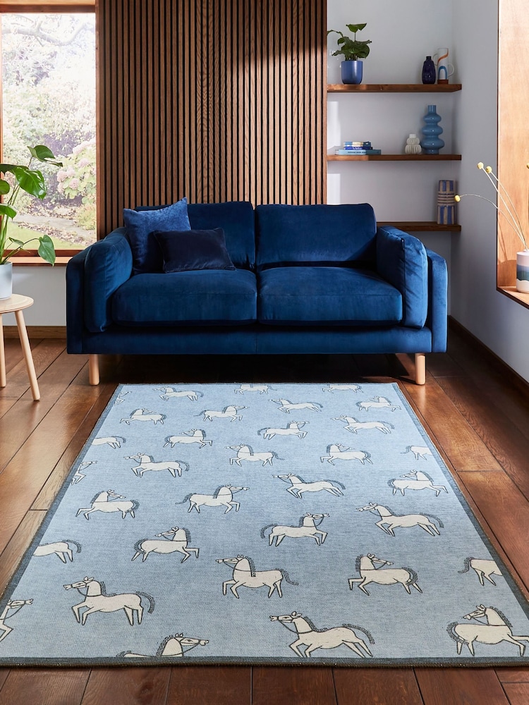 Scion Mist Blue Canter Bon Bon Washable Rug - Image 1 of 6 Scion Mist Blue Canter Bon Bon Washable Rug - Image 1 of 6