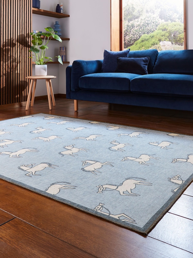 Scion Mist Blue Canter Bon Bon Washable Rug - Image 2 of 6 Scion Mist Blue Canter Bon Bon Washable Rug - Image 2 of 6