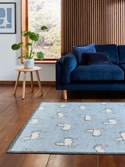 Scion Mist Blue Canter Bon Bon Washable Rug - Image 3 of 6