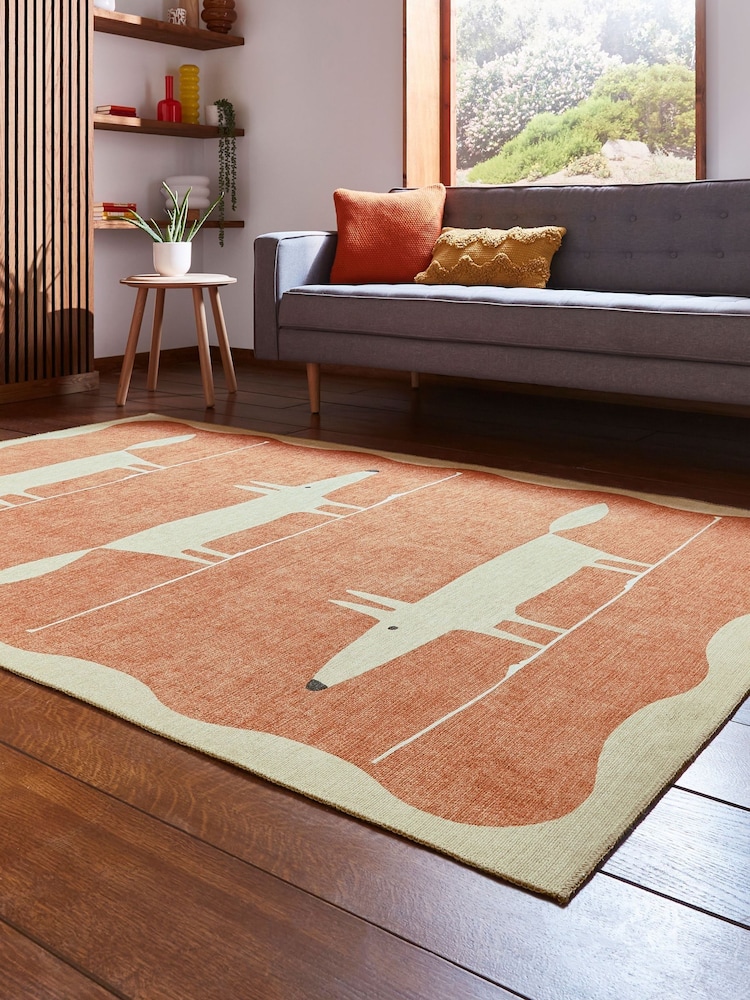 Scion Terra/Beige Orange Mr Fox Beige/Terra Washable Rug - Image 2 of 6 Scion Terra/Beige Orange Mr Fox Beige/Terra Washable Rug - Image 2 of 6
