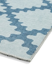 Scion Denim Blue Swithland Wheat Washable Rug - Image 5 of 6