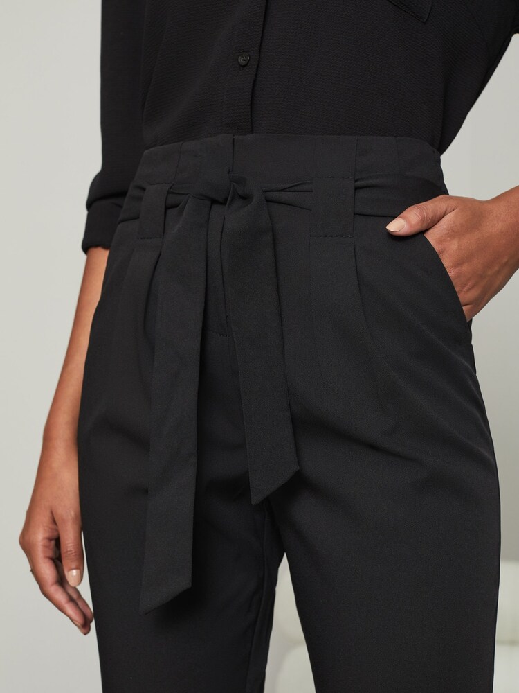 Lipsy Black Petite Tapered Trousers - Image 4 of 4