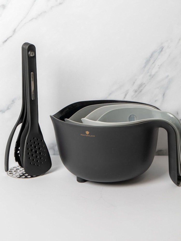 Masterclass Set of 9 Black Kitchen Tools Bundle - Image 1 of 3 Masterclass Set of 9 Black Kitchen Tools Bundle - Image 1 of 3