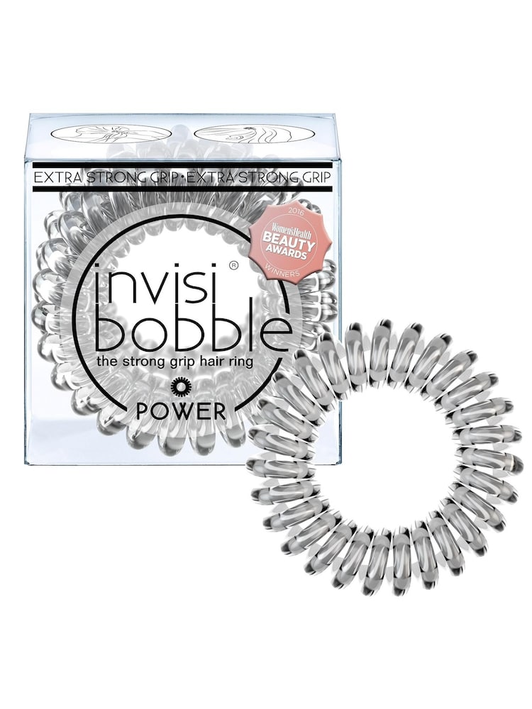 Invisibobble Power Crystal Clear Hair Ties 3 Pack - Image 1 of 1 Invisibobble Power Crystal Clear Hair Ties 3 Pack - Image 1 of 1