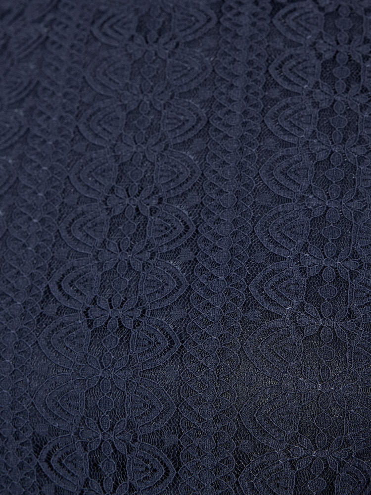 Love & Roses Navy Blue Long Sleeve Lace Top - Image 5 of 5 Love & Roses Navy Blue Long Sleeve Lace Top - Image 5 of 5