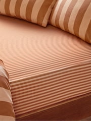 Furn Pumpkin Spice The Ultimate Stripe Reversible Fitted Sheet - Image 3 of 3
