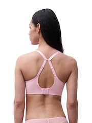 Chantelle Candy Pink Norah Chic Soft Feel Plunge Underwired T-Shirt Bra - Image 4 of 5