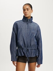 Cotton On Blue Knox Summer Parka Jacket - Image 2 of 5