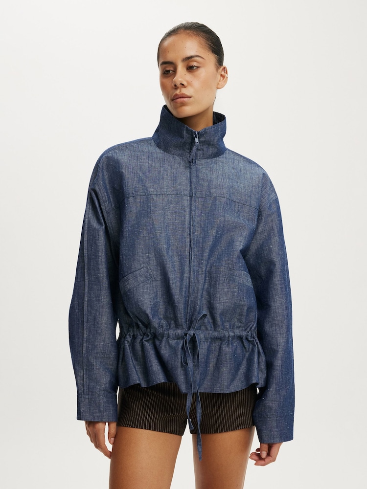 Cotton On Blue Knox Summer Parka Jacket - Image 2 of 5