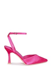 Linzi Pink Chrishell Court Heel With Wrap Around Ankle Strap - Image 2 of 4