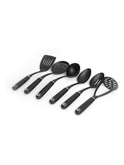 Masterclass Set of 6 Black Non-Slip Nylon Kitchen Utensil - Image 3 of 3