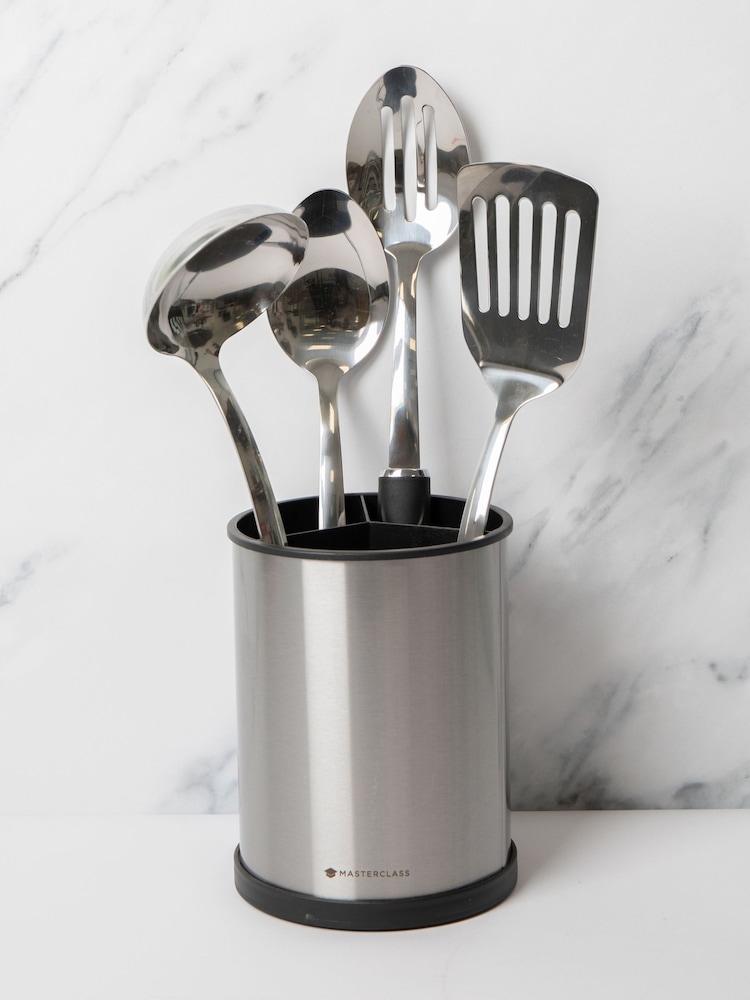 Masterclass Set of 5 Blue Stainless Steel Utensil - Image 1 of 3 Masterclass Set of 5 Blue Stainless Steel Utensil - Image 1 of 3