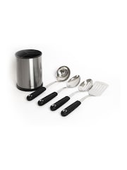 Masterclass Set of 5 Blue Stainless Steel Utensil - Image 3 of 3