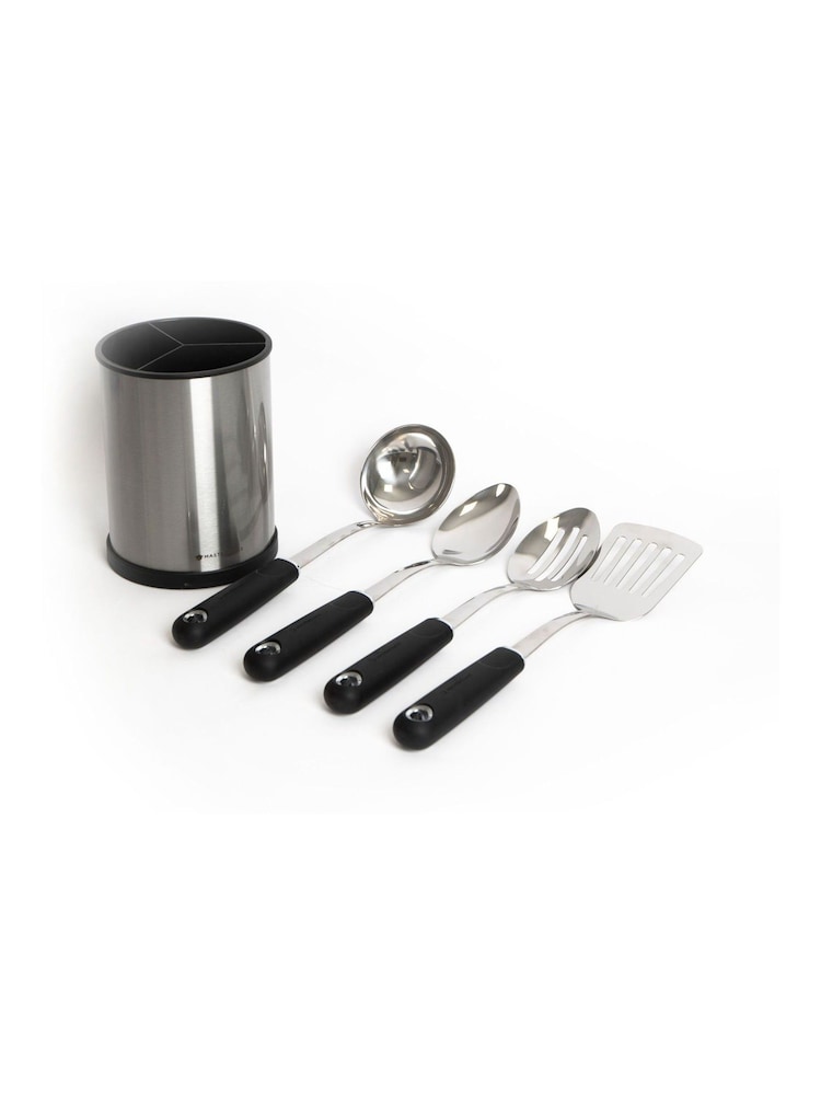 Masterclass Set of 5 Blue Stainless Steel Utensil - Image 3 of 3 Masterclass Set of 5 Blue Stainless Steel Utensil - Image 3 of 3