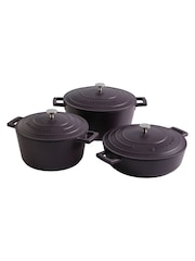 Masterclass Set of 3 Cast Aluminium Casserole Dishes - Bild 3 von 3