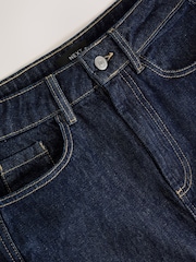 Indigo Rinse Blue Split Front Maxi Denim Skirt - Image 2 of 3