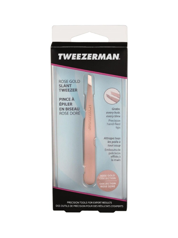 Tweezerman Rose Gold Slant Tweezer - Image 1 of 2 Tweezerman Rose Gold Slant Tweezer - Image 1 of 2