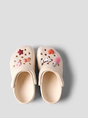 Name It Cream Rubber Clogs with Charms Sandals - Image 1 of 4