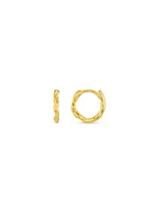 Orelia London Gold Tone Round Wave Huggie Hoop Earrings - Image 2 of 2