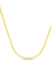 Orelia London Gold Tone Flat Snake Chain Necklace - Gold - Image 2 of 2
