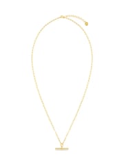 Orelia London Gold Tone Chunky T-Bar Mid Length Necklace - Image 1 of 2
