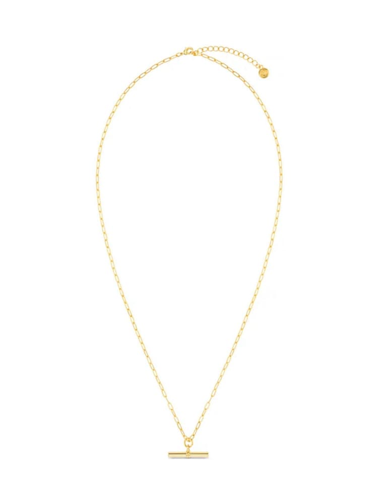 Orelia London Gold Tone Chunky T-Bar Mid Length Necklace - Image 1 of 2 Orelia London Gold Tone Chunky T-Bar Mid Length Necklace - Image 1 of 2