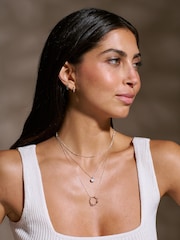 Orelia London Silver Tone Open Circle Mid Length Necklace - Image 1 of 2