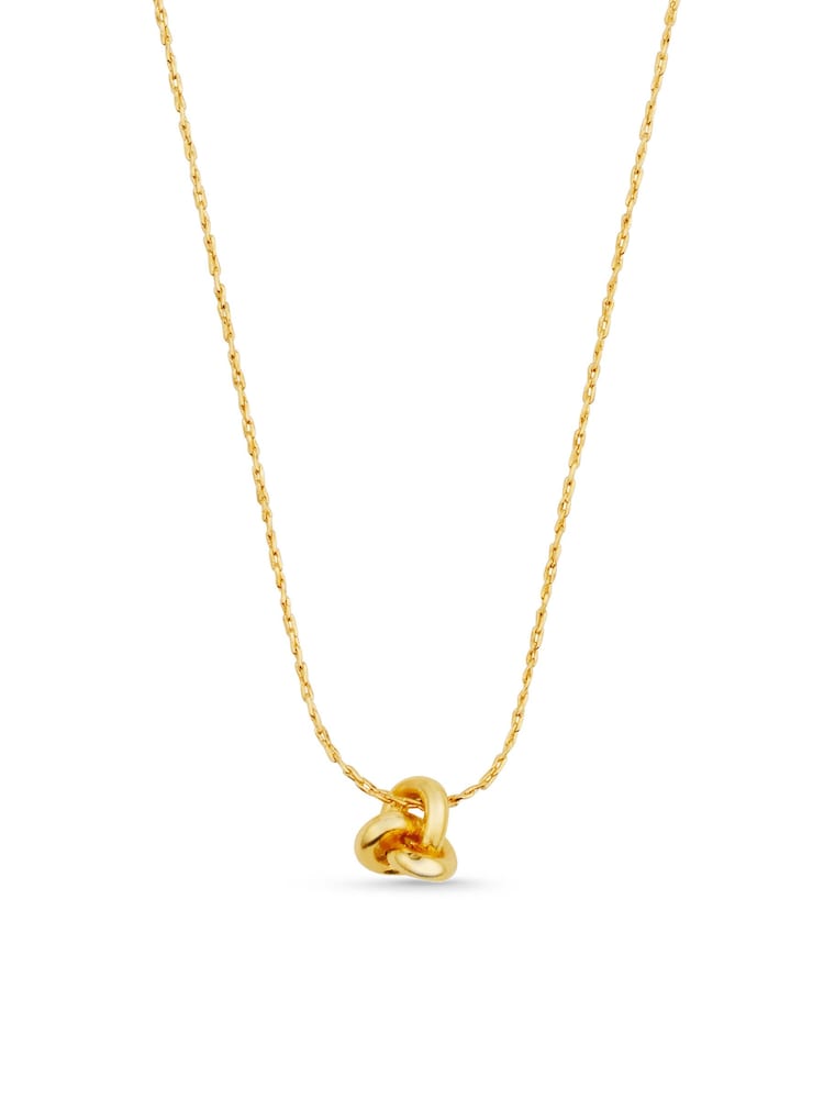 Orelia London Gold Tone Mini Knot Fine Collar Necklace - Gold - Image 2 of 2 Orelia London Gold Tone Mini Knot Fine Collar Necklace - Gold - Image 2 of 2