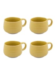 Jamie Oliver Set of 4 Yellow Big Love Cosy Cuppa Mugs - Image 5 of 5
