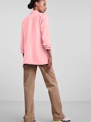 Pieces Pink Relaxed Ruched Sleeve Workwear Blazer - Image 3 of 5