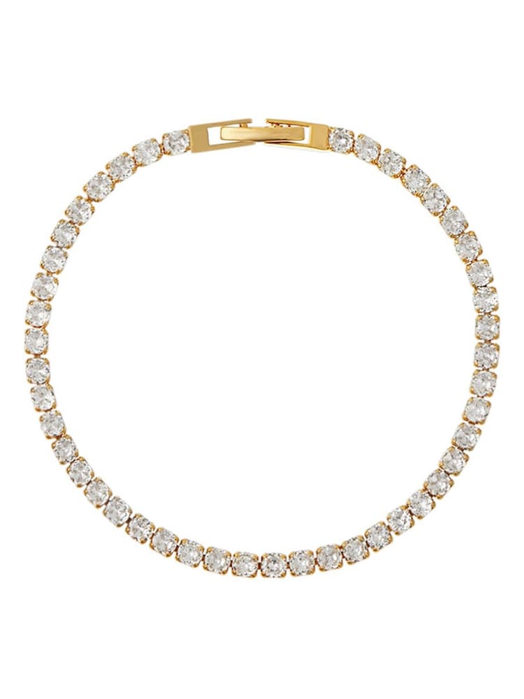 Orelia London Gold Tone Crystal Tennis Bracelet - Image 2 of 2 Orelia London Gold Tone Crystal Tennis Bracelet - Image 2 of 2