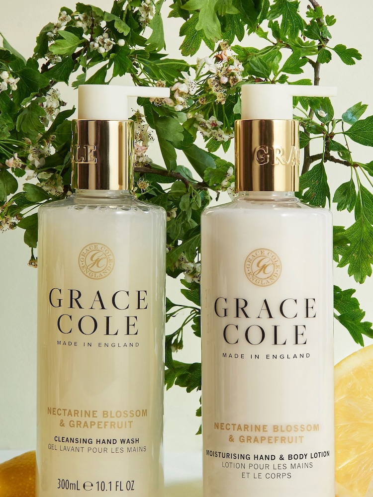 Grace Cole Nectarine Blossom & Grapefruit Hand Care Duo Set 2x300ml - Image 2 of 4