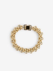 Orelia Luxe Gold Tone Waterproof Luxe Watch Chain Bracelet - Image 1 of 4