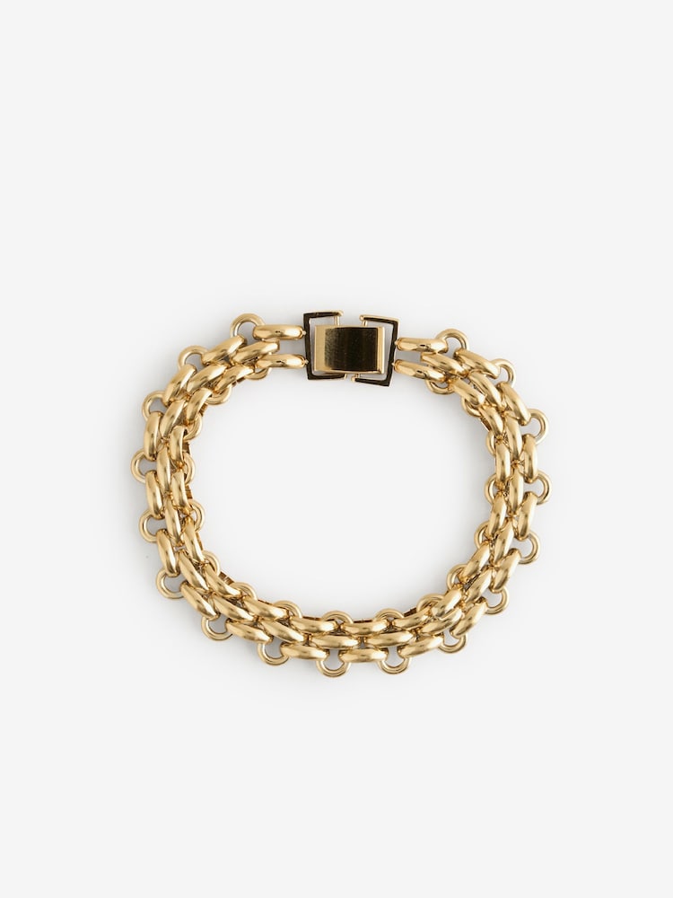 Orelia Luxe Gold Tone Waterproof Luxe Watch Chain Bracelet - Image 1 of 4 Orelia Luxe Gold Tone Waterproof Luxe Watch Chain Bracelet - Image 1 of 4