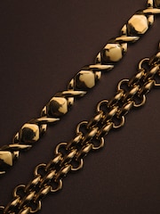 Orelia Luxe Gold Tone Waterproof Luxe Watch Chain Bracelet - Image 4 of 4