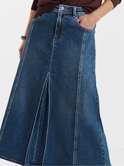 JD Williams Blue A Line Pocket Front Skirt - Image 4 of 4