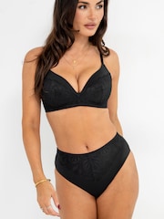 Pour Moi Black High Waist New Romance Knickers - Image 1 of 4