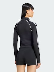adidas Originals Black Essentials 3 Stripes Seamless Tracksuit - Image 2 of 5