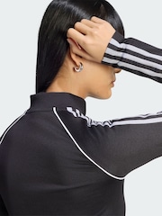 adidas Originals Black Essentials 3 Stripes Seamless Tracksuit - Image 4 of 5