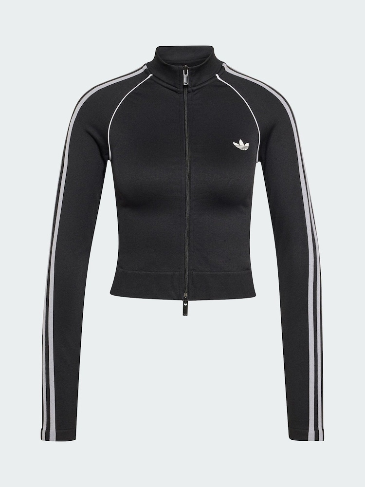 adidas Originals Black Essentials 3 Stripes Seamless Tracksuit - Image 5 of 5 adidas Originals Black Essentials 3 Stripes Seamless Tracksuit - Image 5 of 5