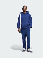 adidas Blue Essentials 3-Stripes French Terry Tapered Cuffed Joggers - Image 1 of 4
