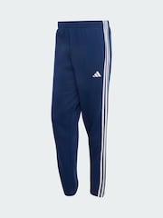 adidas Blue Essentials 3-Stripes French Terry Tapered Cuffed Joggers - Image 4 of 4