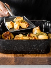 Masterclass Set of 4 Black Vitreous Enamel Non-Stick Cookware Set - Image 2 of 3