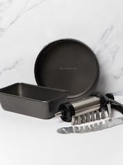 Masterclass Grey Baking Set with 2 Tins with Biscuit and Icing Gun - Image 1 of 3