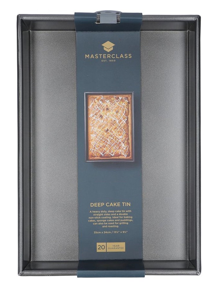 Masterclass Set of 2 Grey Non-Stick Rectangular Deep Pans - Image 7 of 7