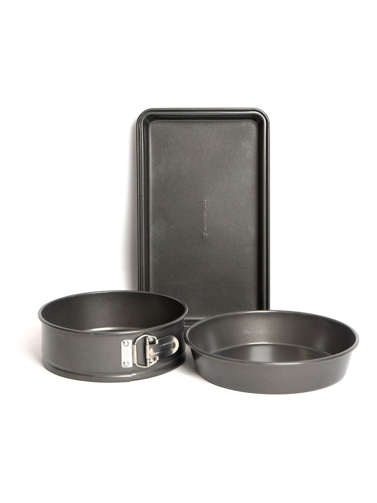 Masterclass Set of 3 Grey Non-Stick Baking Set - Image 3 of 3 Masterclass Set of 3 Grey Non-Stick Baking Set - Image 3 of 3