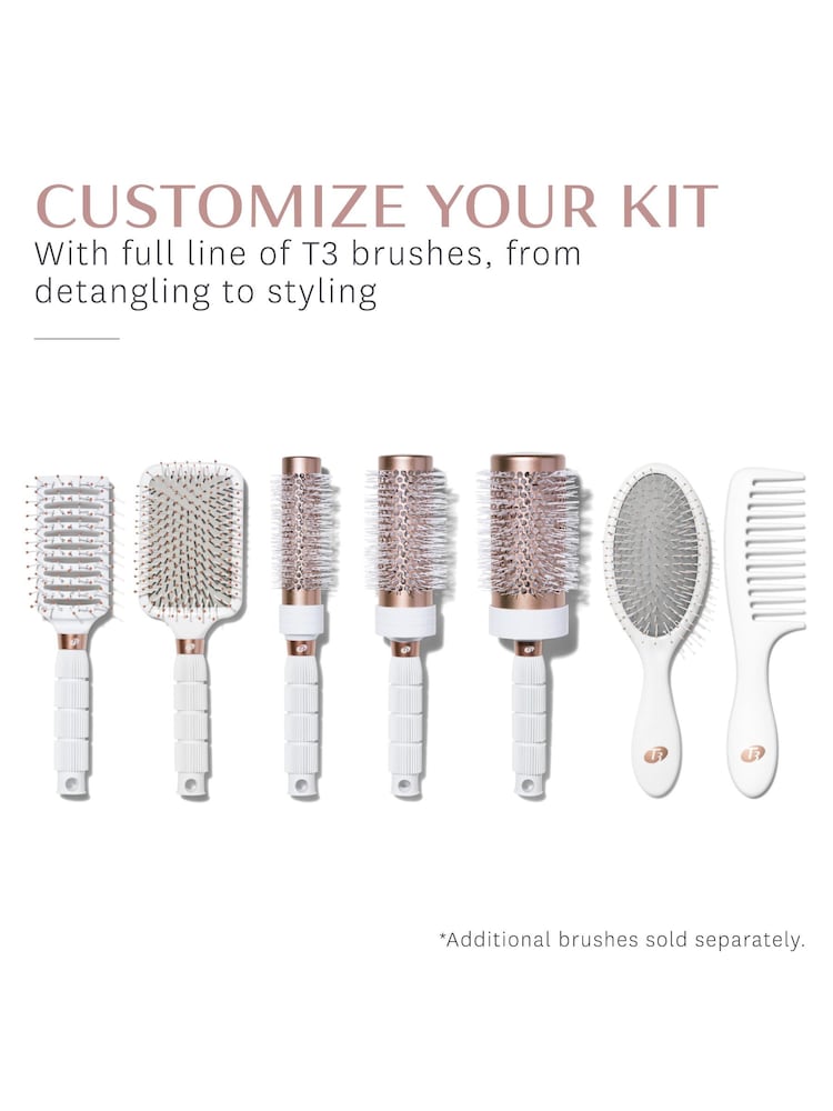T3 White Volume 2.0 Round Brush - Image 6 of 6
